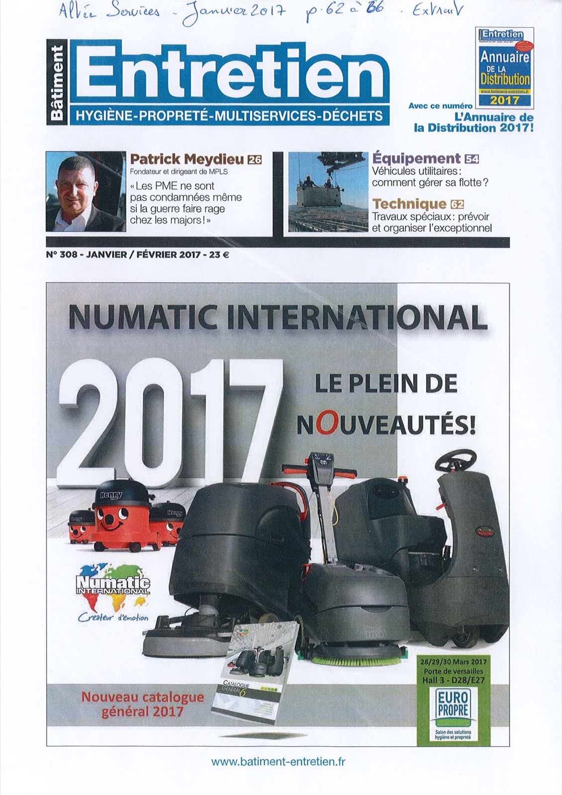 Bâtiment et Entretien 2017